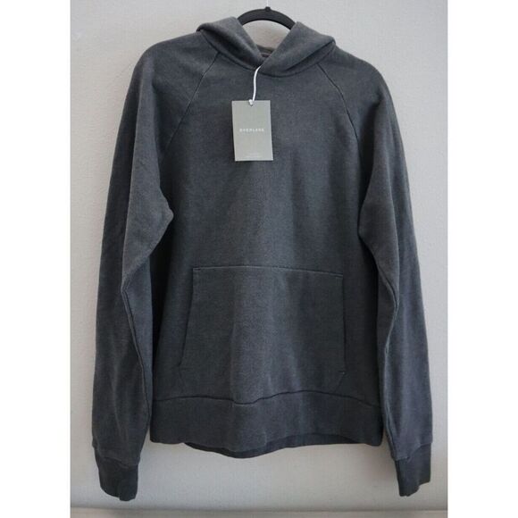 Everlane Men's Sz M Gray Heather The Track Organic Cotton Pullover Hoodie - Picture 1 of 6
